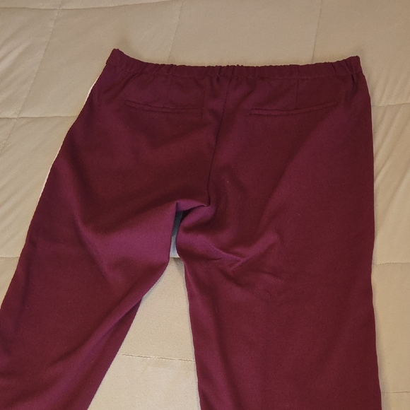 Old Navy Maroon Side-Stripe Trouser Pants - Picture 5 of 5